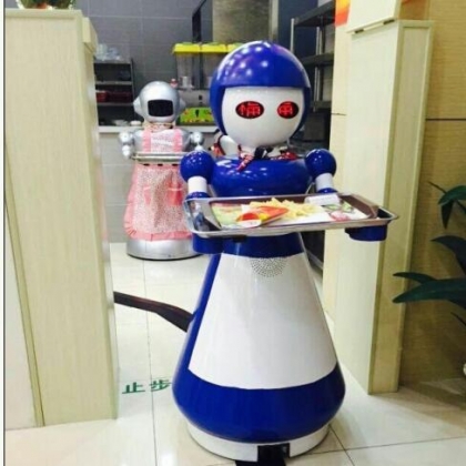 火爆智能机器人餐厅送餐迎宾机器人