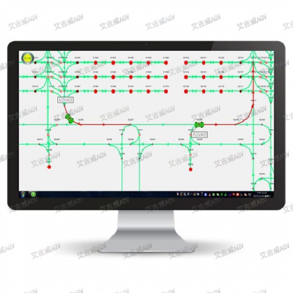 【艾吉威】上位机系统AGVS 支持多种导引 兼容多种生产系统