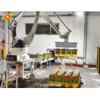 码垛机器人在食用油桶码垛中的实际应用