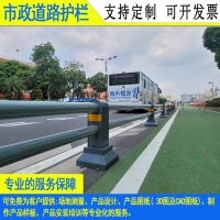 市政道路防撞栏珠海四图案马路边铁艺栏杆惠州特色机非绿化栅栏