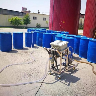 移动式液体自动灌装200公斤大桶设备