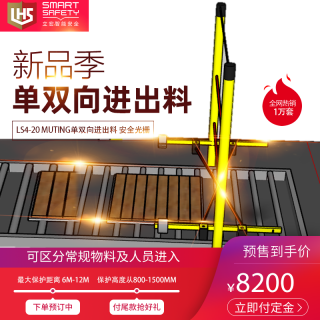 LS4-20 Muting单双向进出料 安全光栅